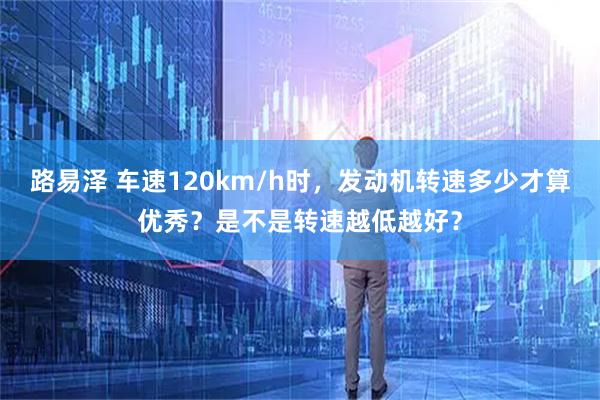 路易泽 车速120km/h时，发动机转速多少才算优秀？是不是转速越低越好？