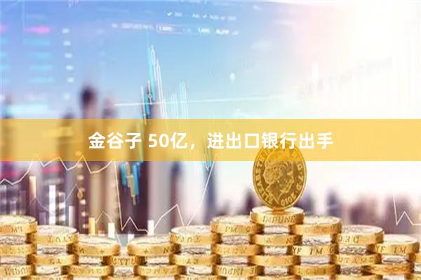 金谷子 50亿，进出口银行出手
